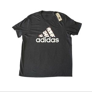 Adidas Winter Holiday Lights Logo Graphic Tee (NWT)